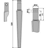 Dent de herse rotative Kongskilde (006100-01) droite / gauche RD à montage rapide 320 mm adaptable-131686_copy-20