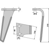 Dent de herse rotative Sicma (052701) droite 310 x 110 x 15 mm adaptable-131838_copy-20