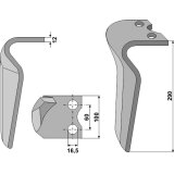Dent de herse rotative Morra (007862) droite 290 x 100 x 12 mm adaptable-131854_copy-20