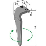 Dent de herse rotative Breviglieri droite à montage rapide 340 x 100 x 18 mm adaptable-131905_copy-20