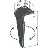 Dent de herse rotative Breviglieri (0060184D) droite à montage rapide 300 x 100 x 15 mm adaptable-131907_copy-20