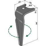 Dent de herse rotative Falc (541106) droite 340 x 100 x 18 mm adaptable-1127409_copy-20