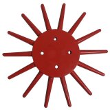 Etoile plastique de disque bineur rotatif Kult Kress rouge, rigide diamètre 290 mm-1796057_copy-20