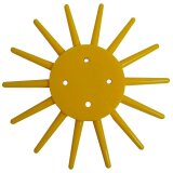 Etoile plastique de disque bineur rotatif Kult Kress jaune, moyenne diamètre 290 mm-1796056_copy-20