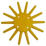 Etoile plastique de disque bineur rotatif Kult Kress jaune, moyenne diamètre 250 mm-1796053_copy-20