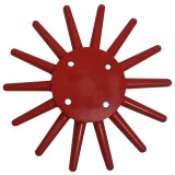 Etoile plastique de disque bineur rotatif Kult Kress rouge, rigide diamètre 250 mm-1796054_copy-20