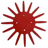 Etoile plastique de disque bineur rotatif Kult Kress rouge, rigide diamètre 370 mm-1796060_copy-20