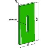 Grattoir de rouleau packer Rau Vicon (0029743) simple fixation Greenflex 170 x 70 x 10 mm fixation 10 x 80 mm adaptable-124448_copy-20