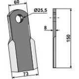 Couteau droit de broyeur Ferri (0901148) 150 x 60 x 8 mm adaptable-124844_copy-20