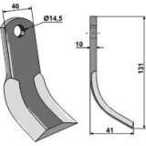 Couteau Y de broyeur Maletti 131 x 40 x 10 mm adaptable-125142_copy-20