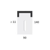 Grattoir de rouleau packer Niemeyer (034575) métal plat simple fixation plaquettes carbure 140 x 90 mm adaptable-14773_copy-20