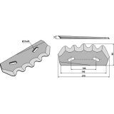 Couteau modèle droit pour mélangeuse de fourrage Strautmann 80 x 210 x 5 mm (60503503)-120179_copy-20
