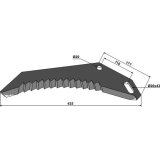 Couteau densilage pour Pöttinger 177 x 435 x 5 mm (434.050, 434.071)-120580_copy-20