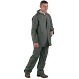 Ensemble de pluie veste avec pantalon pvc kaki taille XL-16515_copy-20
