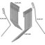 Dent de recouvrement de semoir Amazone ( 953928) kit Flexidoigts III D9 MD8 AD ADP 3,00 mètres adaptable-123434_copy-01