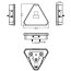 Feu arrière droit led triangle 5 fonctions connexion rapide mâle 8 pin Techni-Power-1826993_copy-01