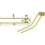 Dent de fenaison adaptable jaune pour Niemeyer Rotorschwader RS 311-D, RS 330-VRF, RS 430-D, RS 500-D, RS 330-D Super, ab Masch.-Nr.: 2450 (600.034)-123704_copy-01