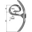 Dent de cultivateur / vibroculteur Doublet-Reccord (101032010) grand ressort avec soc réversible 320 x 25 x 8 mm adaptable-123989_copy-01