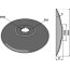 Disque de déchaumeur Case IH (87457566) lisse creux 5 trous à fond plat 625x 6 mm Niaux adaptable-120931_copy-01