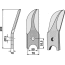 Couteau de herse à 2 sections en acier au bore modèle droit pour bêche rotative Doublet-Record 200 x 70 x 10 mm (99000 131-124143_copy-01
