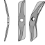 Couteau de herse en acier au bore modèle droit pour bêche rotative Sampo 380 x 70 x 10 mm-124160_copy-01