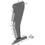 Dent nue de décompacteur Kongskilde (71000338207) Paratill gauche avec pied de soc sans pointe entraxe 250 mm adaptable-1129027_copy-00