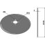 Disque de semoir Universel Niaux lisse 4 trous 350 x 4 mm adaptable-1794427_copy-00