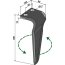 Dent de herse rotative Breviglieri (0088310S) gauche 300 x 100 x 12 mm adaptable-1793866_copy-00