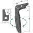 Dent de herse rotative Amazone (965779) droite à montage rapide 300 x 60 x 18 mm adaptable-131893_copy-02
