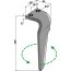Dent de herse rotative Breviglieri gauche à montage rapide 340 x 100 x 18 mm adaptable-131904_copy-02