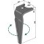 Dent de herse rotative Falc (541106) droite 340 x 100 x 18 mm adaptable-1127409_copy-00