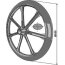 Elément cambridge de rouleau Universel diamètre : 900 mm adaptable-121077_copy-01