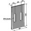 Grattoir de rouleau packer Frost (04223) métal plat double fixation 125 x 90 x 3 mm fixation 10,5 x 44 mm adaptable-124338_copy-01