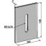 Grattoir de rouleau packer Lely (1.1632.2304.0) métal plat simple fixation 138 x 100 x 3 mm fixation 11 x 70 mm adaptable-124364_copy-01