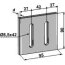 Grattoir de rouleau packer Maschio (27100539 36100499) métal plat double fixation 90 x 95 x 4 mm fixation 8,5 x 42 mm adaptable-124383_copy-01
