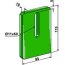 Grattoir de rouleau packer Amazone plastique simple fixation Greenflex 115 x 90 x 10 mm fixation 11 x 60 mm adaptable-124413_copy-01