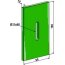 Grattoir de rouleau packer Krone (490761.2) plastique simple fixation Greenflex 180 x 98 x 10 mm fixation 11 x 60 mm adaptable-124420_copy-01