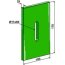 Grattoir de rouleau packer Lely (1.1632.2304.0) plastique simple fixation Greenflex 170 x 100 x 10 mm fixation 11 x 60 mm adaptable-124431_copy-01