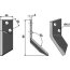 Couteau modèle gauche pour mélangeuse de fourrage Strautmann 90 x 40 x 4 mm-120082_copy-01