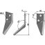 Couteau modèle droit pour mélangeuse de fourrage Frasto 80 x 40 x 4 mm (16800012, 16800018)-120135_copy-01