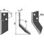 Couteau modèle droit pour mélangeuse de fourrage DeLaval 83 x 40 x 4 mm (94832601)-120255_copy-01