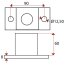 Palier de cultivateur / vibroculteur Pichon (160002) métal nu 68 x 8 mm entraxe 90 mm adaptable-13909_copy-04